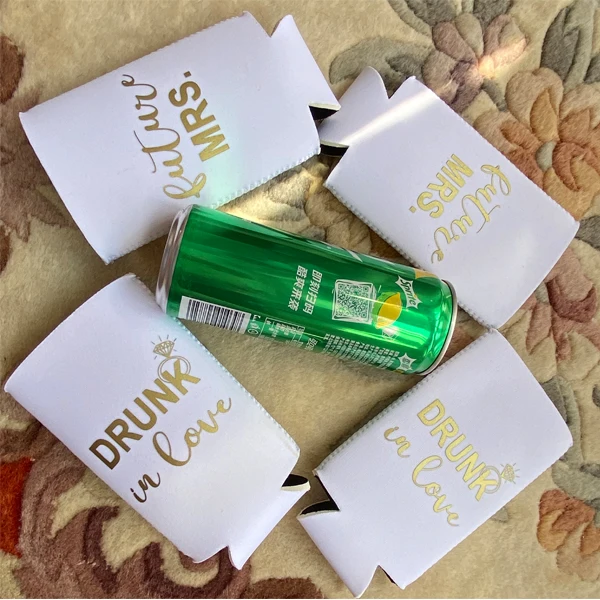 Slim Can Cooler Neoprene Coozies Sleeve Beer Skinny 12 Oz Foldable Acceptable 500pcs CANS Customized Color PAG