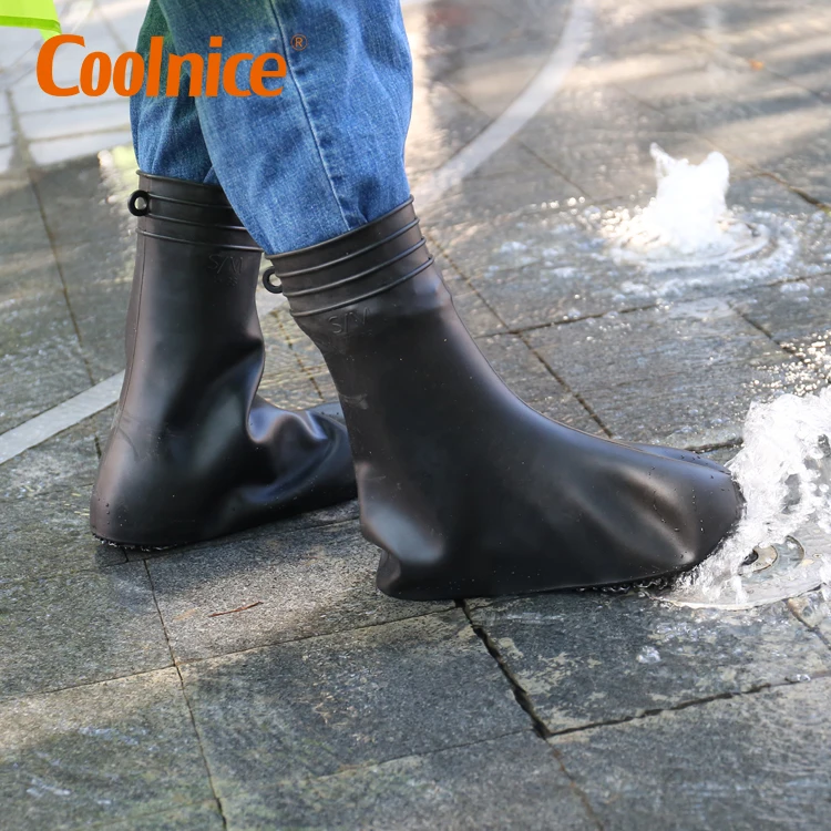  Coolnice с высоким голенищем бахилы сапоги для дождливой погоды анти-скольжения силиконовые