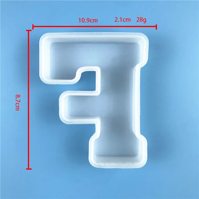 Table decoration Crystal drop glue 26 English letter silicone mold suitable for birthday celebrations