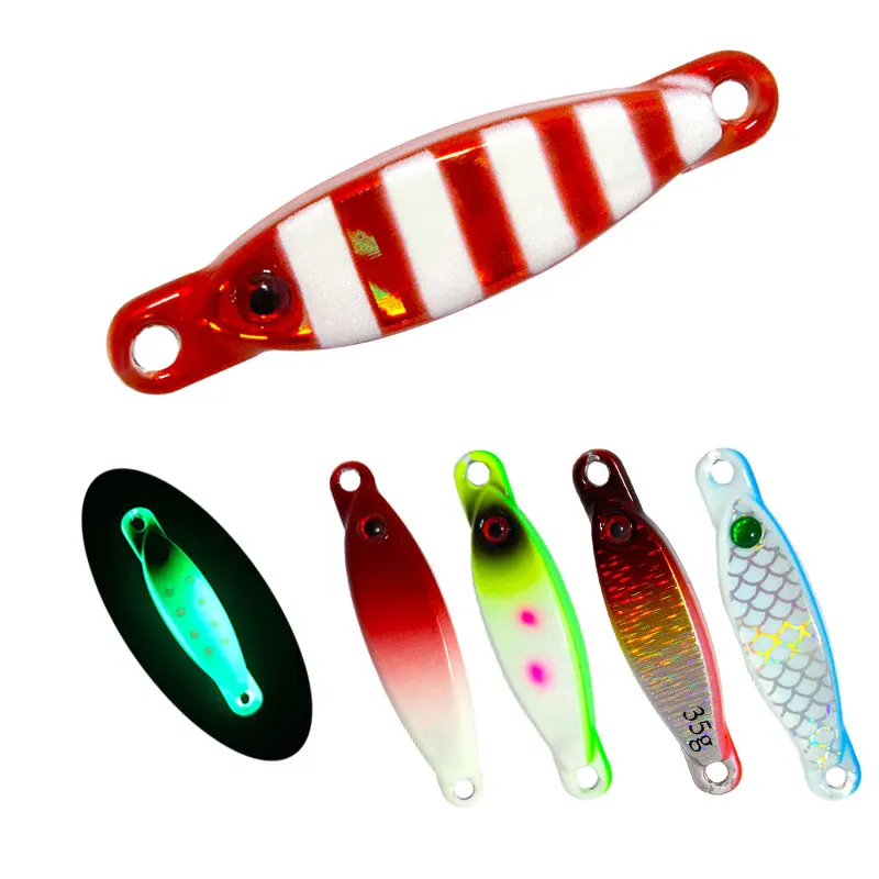 Fishing Lure Jig Tungsten Fishing Lures Fast Sinking High Gravity TG Metal Fatty 35g 45g Hard Baits Saltwater 3D Lure Eyes MLF