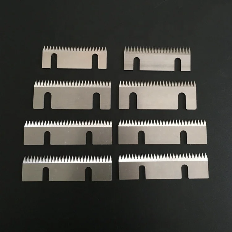 Any customized size serrated blade for pillow packaging machine