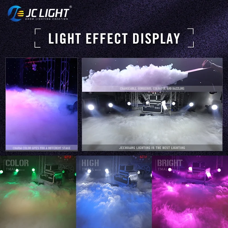 JC Light Wedding Party Stage Dmx Remote 4000w Low Smoke Machine Water Fog Machine With Manufacture Price