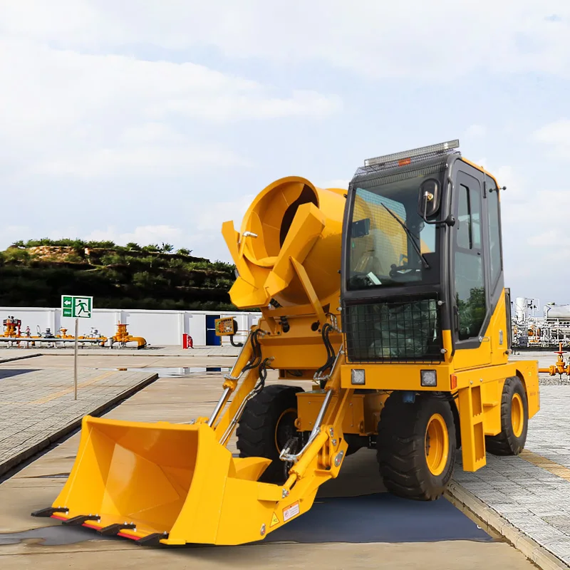 New Fully Hydraulic Mobile Concrete Mixer Truck from China Self-Loading with Reliable Engine famous brand engine  hobby  mini