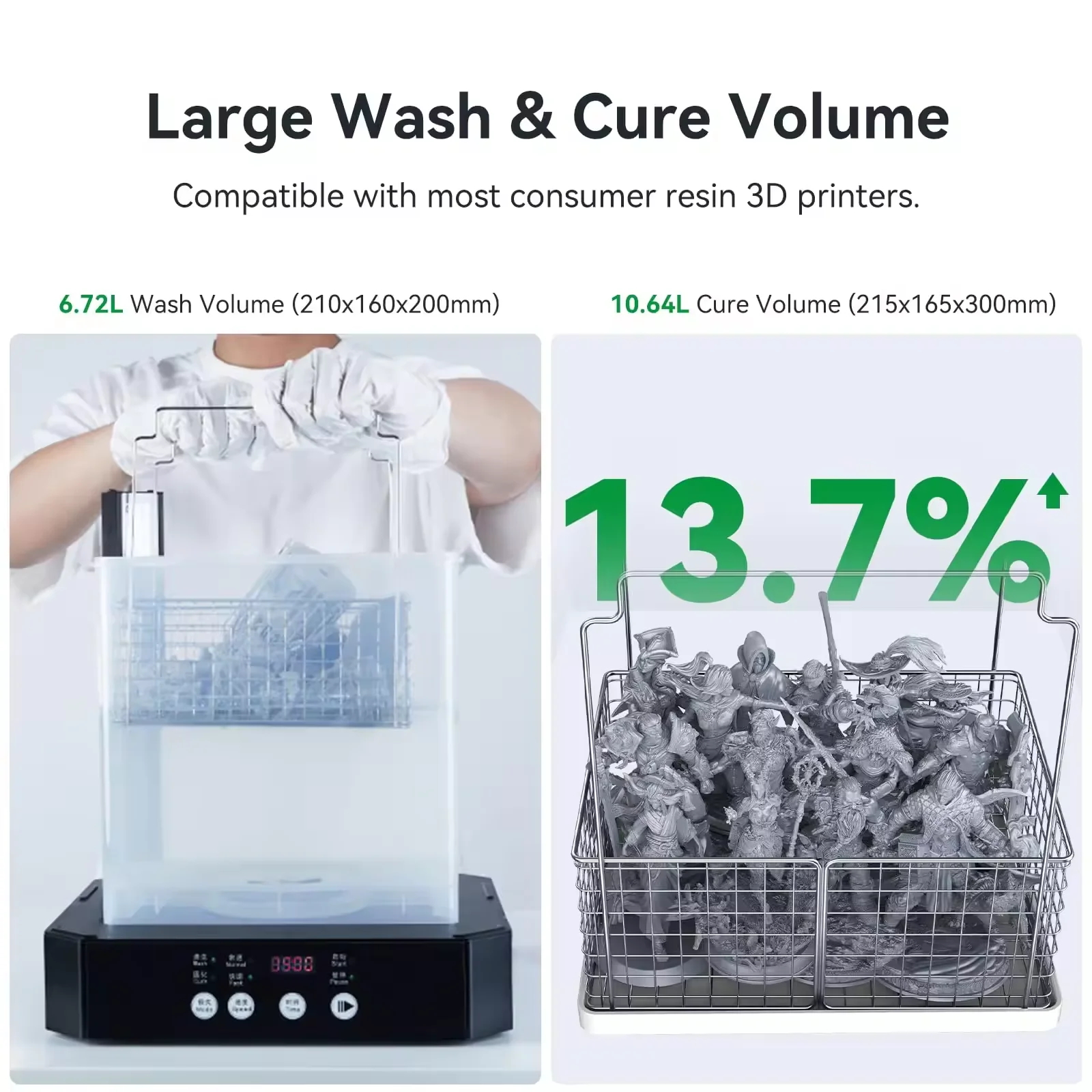 Wholesale Creality UW-03 Wash and Cure Automatic Machine 2 in 1 Upgraded Resin 3D Printer UV Curing Station