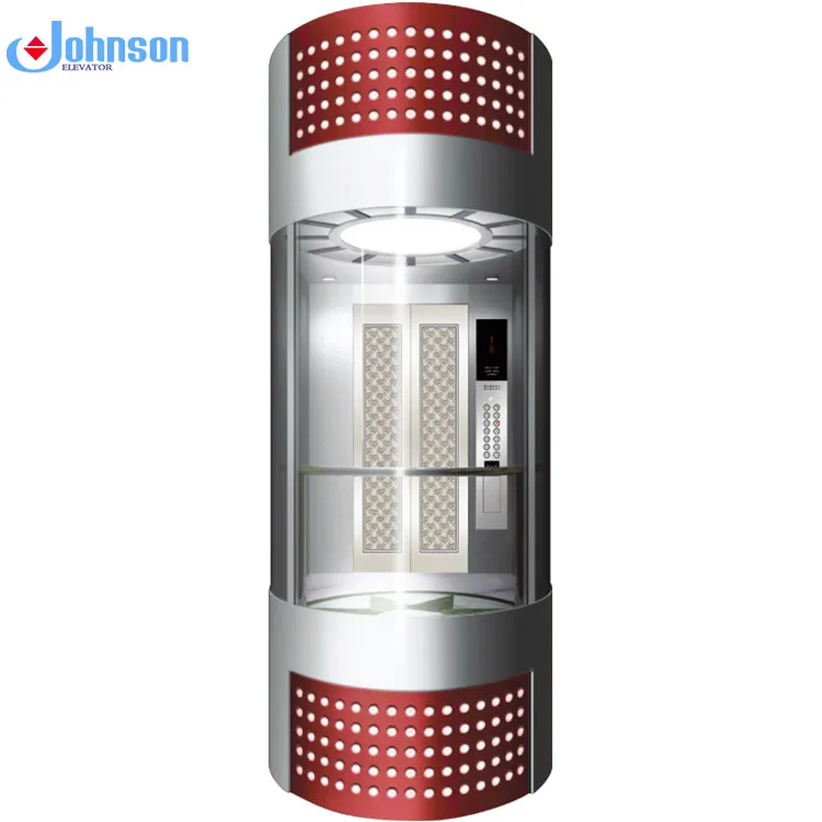 Новые уличные Желтые Дешевые стеклянные лифты, панорамные частные Лифты