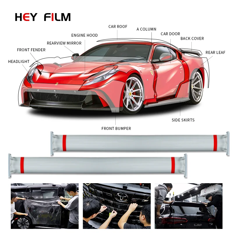 Hey Film Usa Quality Self Healing Tpu Ppf Paint Protection Film Not Yellowing Tpu Ppf for Car Transparent Polyurethane Film