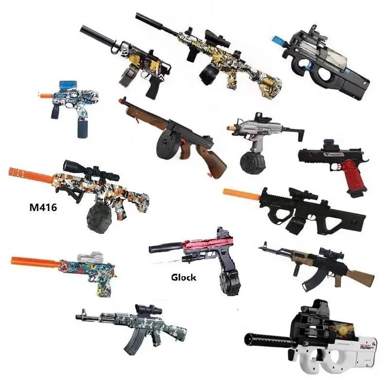 PDX гель бластер пистолет M416 гидрогелевые пистолеты P90 HK416 Orbeez автоматический Электрический
