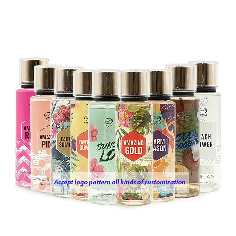 250ml floral women secret fragrance deodorant body mist perfume