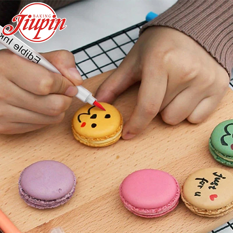 Оптовая продажа съедобная Желейная ручка Двусторонняя пищевая белая украшение для торта печенья