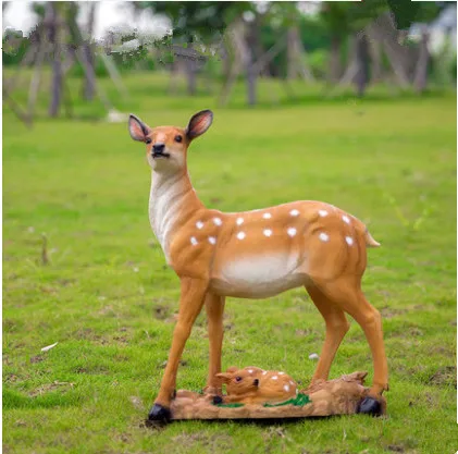 Garden decorative outdoor resin deer statue