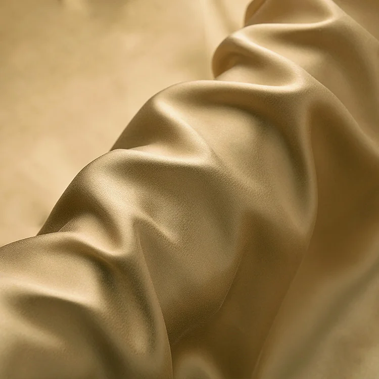 19MM 6A Grade Silk Fabric Satin Roll 100% Mulberry Pure Natural Silk Fabric Charmeuse Clothing fabric Raw material of silk scarf