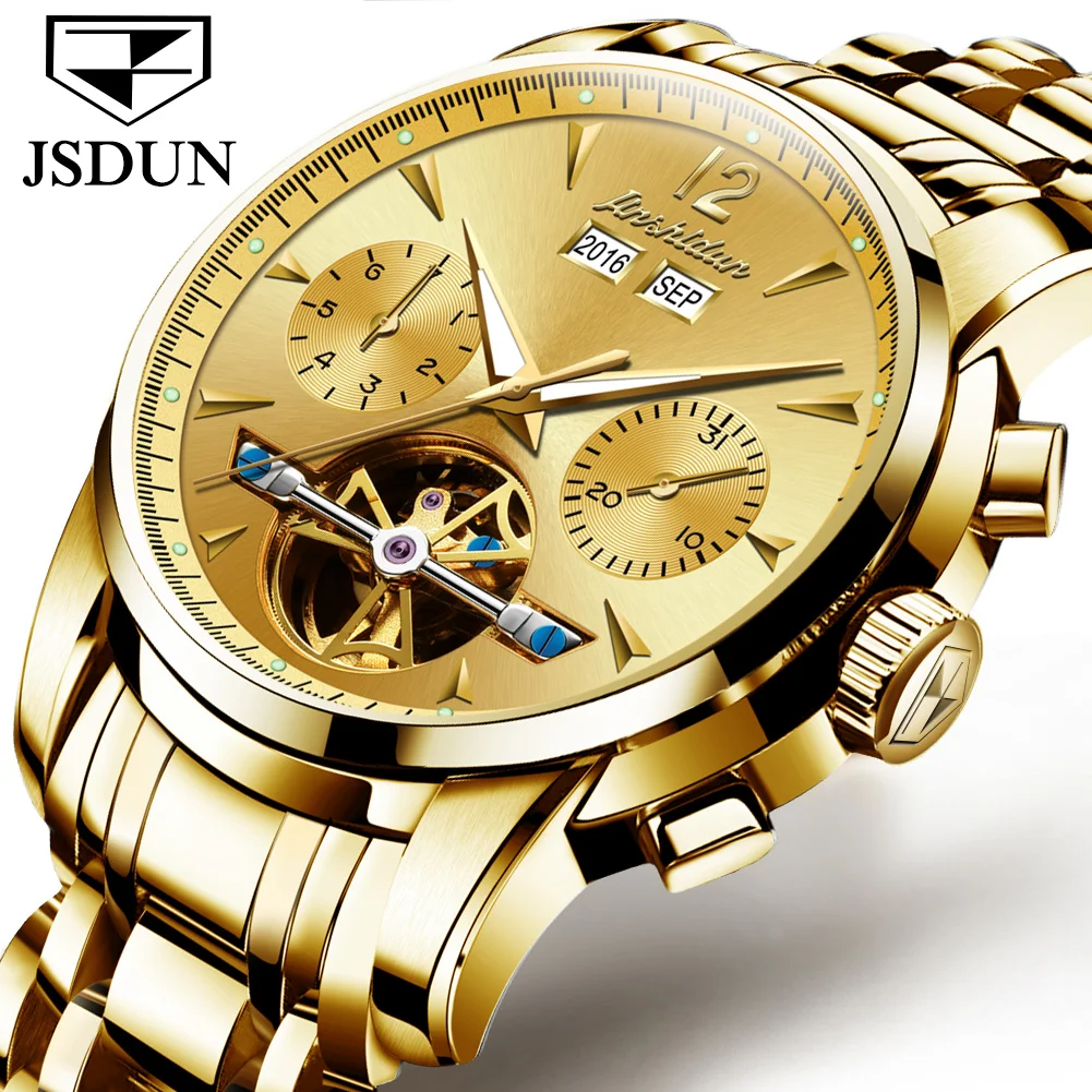 OEM Supply TOP Luxury Men Watch Private Label Watch New Design Men Chronograph Automatic Wrist Mechanical Watch Men
