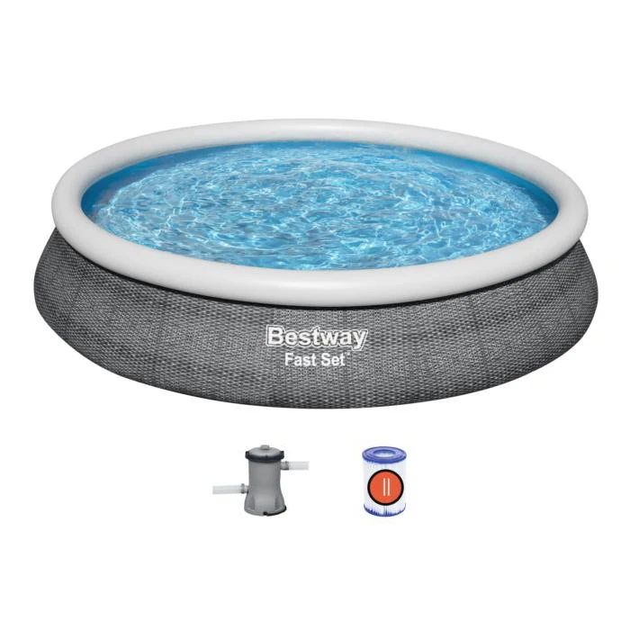 Bestway 57313 4.57 m x 84 cm Havuz Factory Price Round Inflatable Swimming Pool Set