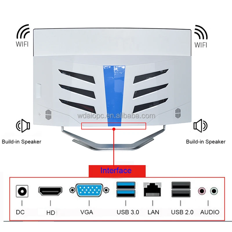 for business or home use 23.8 inch all in one pc core i3 i5 i7 monoblock pc