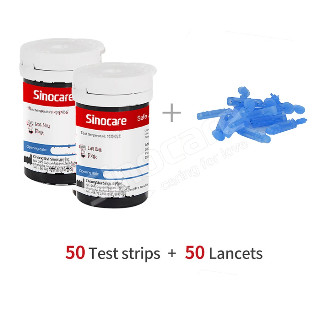 Wholesale Diabetic Test Strips Suppliers Glucometer Glucose Test Strips 50 Pcs Diabetic Test Strips For Safe Smart