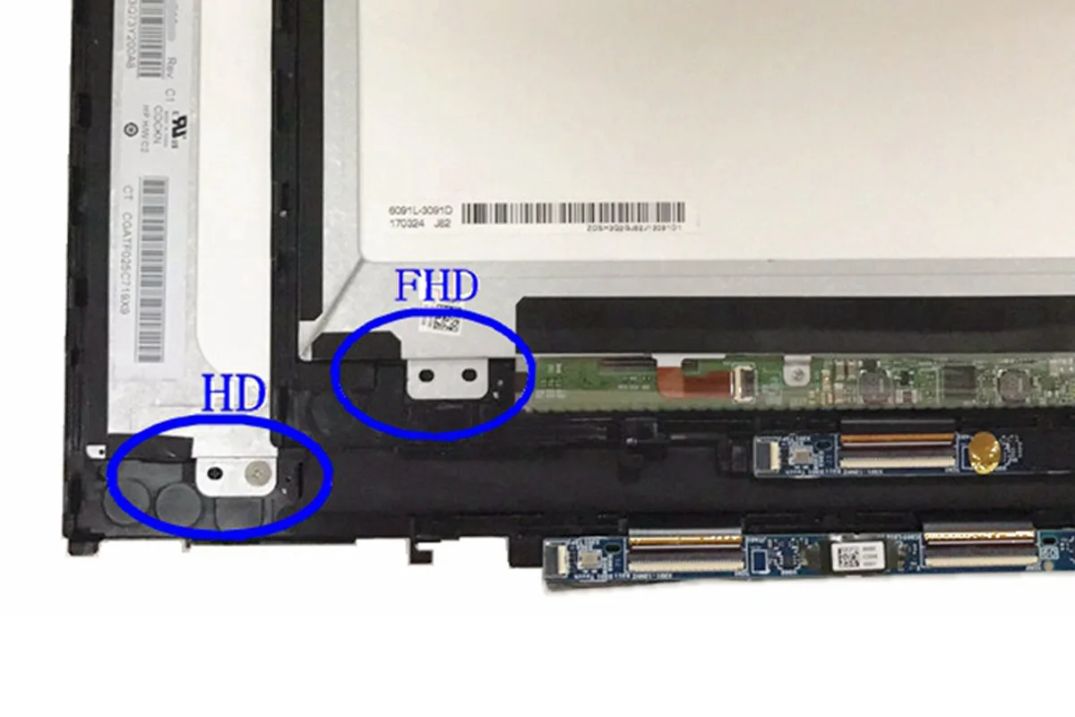 For HP Pavilion X360 15-BR 15T-BR100 15-br004la 15.6inch LCD Screen Touch Digitizer Assembly HD or FHD