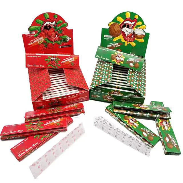 rolling paper smoking custom your own arabic gum king size pure BROWN paper