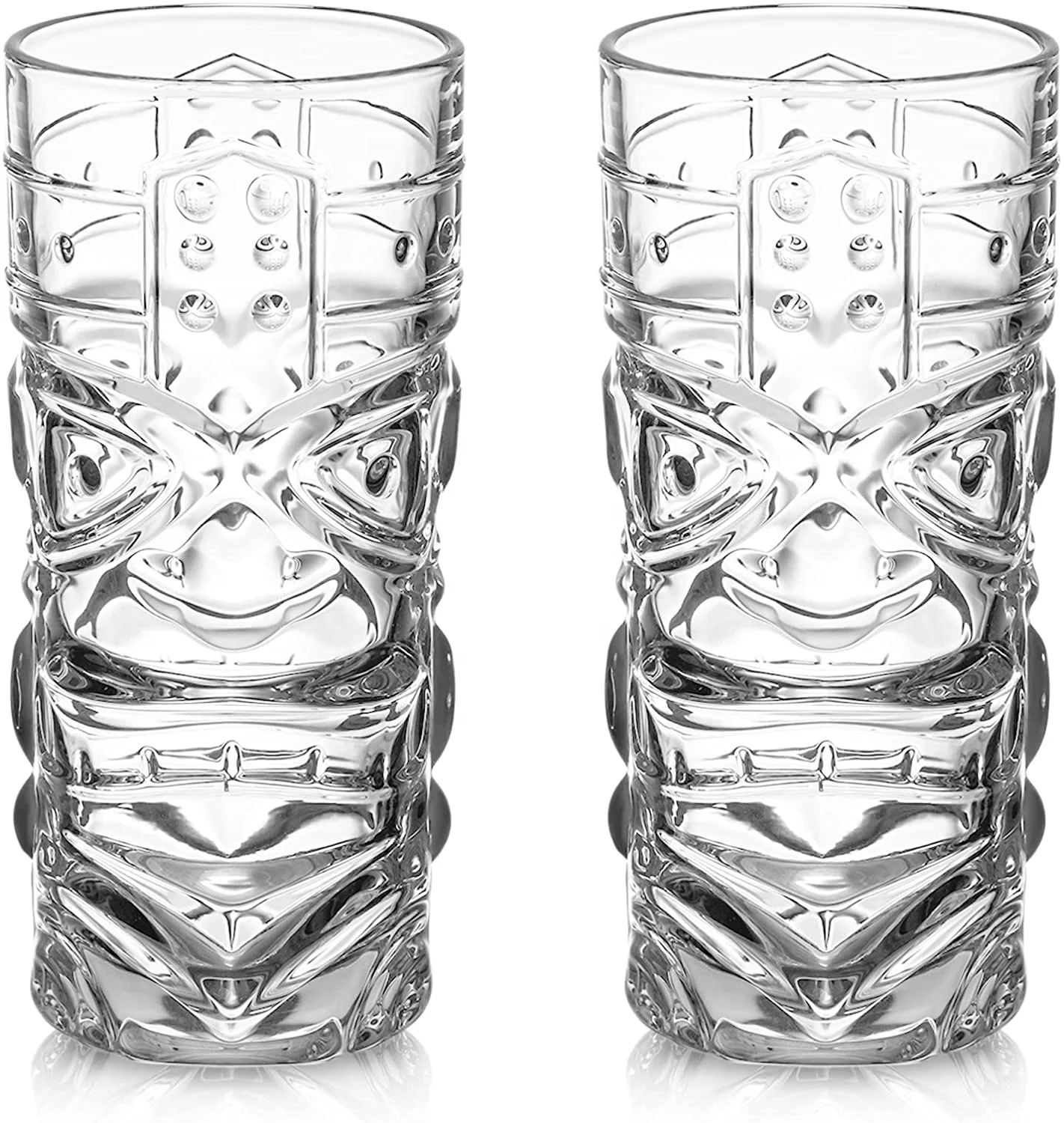 Tiki стаканы чашка кружка экзотические зомби коктейли тропический остров напитки бар