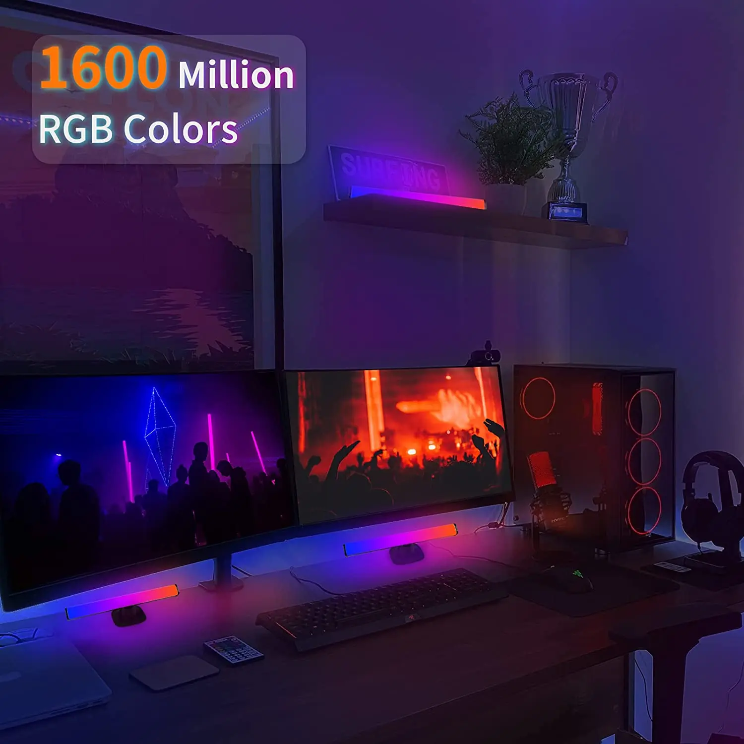 Great Roc 2022 New hot Voice App control sound pick up ambient light symphony ambient light Game Background Atmosphere Light