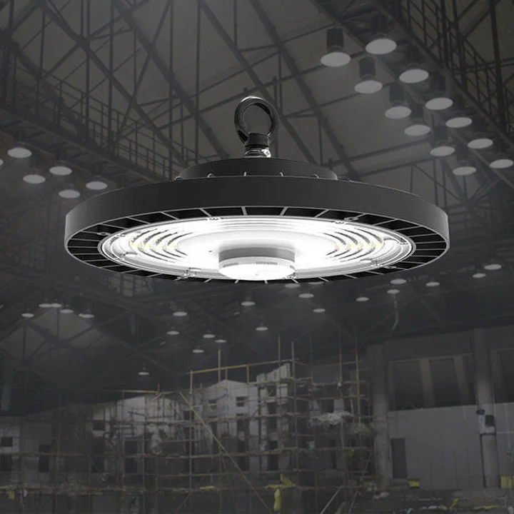 factory  85W 100w 150w 200w  commercial industrial DIP dimmable hi bay indoor warehouse Highbay  fixture ufo led high bay lights