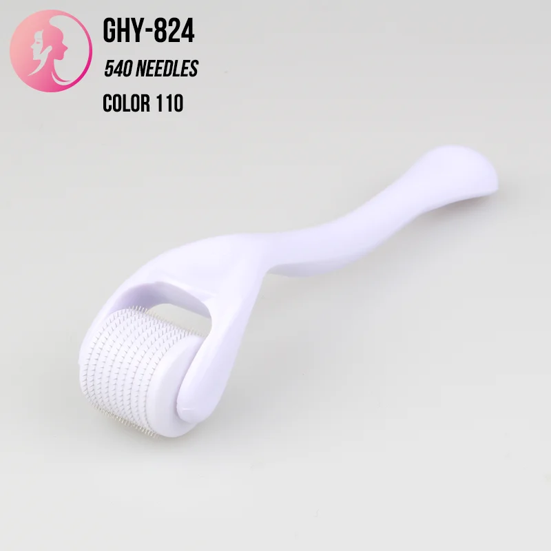 
dermaroller system derma roller for hair regrowth 540 titanium needle microneedle beauty skin face beard derma roller 