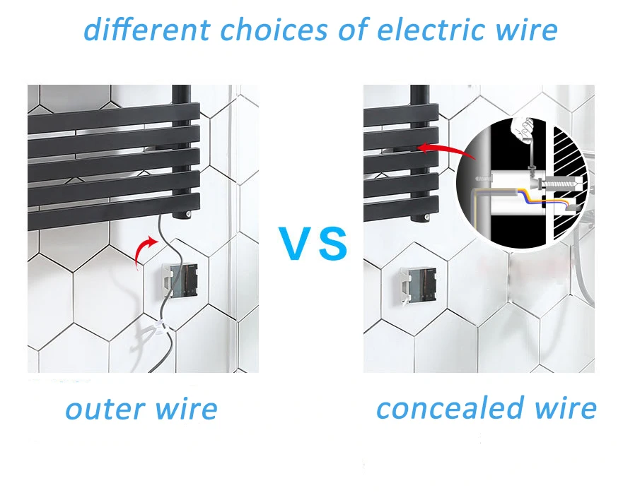 Оптовая продажа, современный черный низкоуглеродистый стальной Электрический нагреватель полотенец