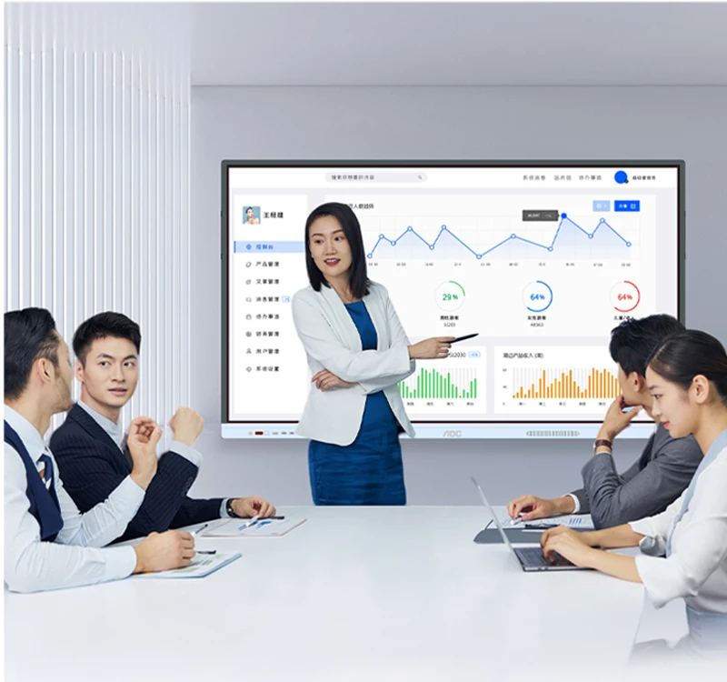 Intelligent Interactive LED Multimedia Digital 65 Inch Whiteboard for Schools Customizable Interactive Board 55 75 86 98 Inches