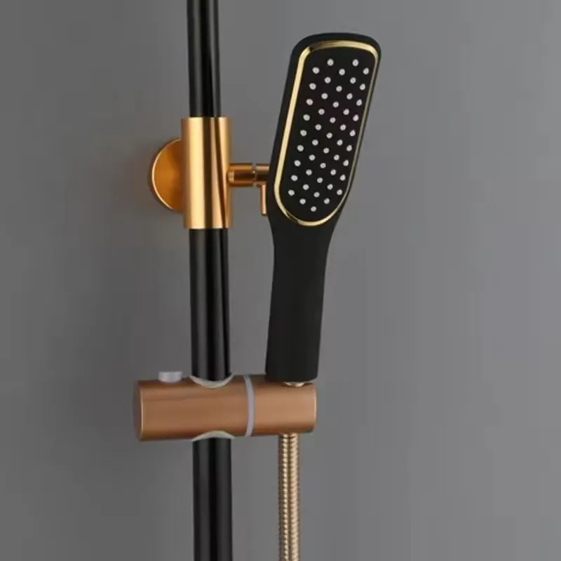 Stainless steel shower faucet temperature display Bathroom thermostat shower set