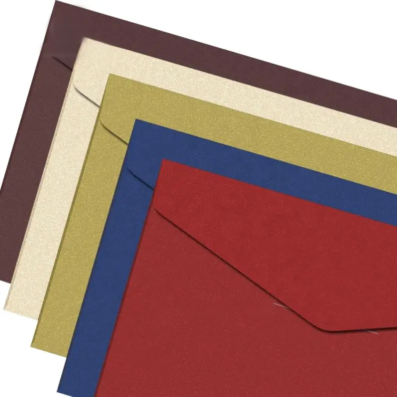 Vintage Cheap Fancy Paper DL Size Folder Envelope Custom Greeting Card Envelope Gift Card Envelope