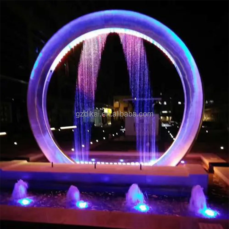 Written  Show wall water fountain digital waterfall indoor artificial waterfall fountain