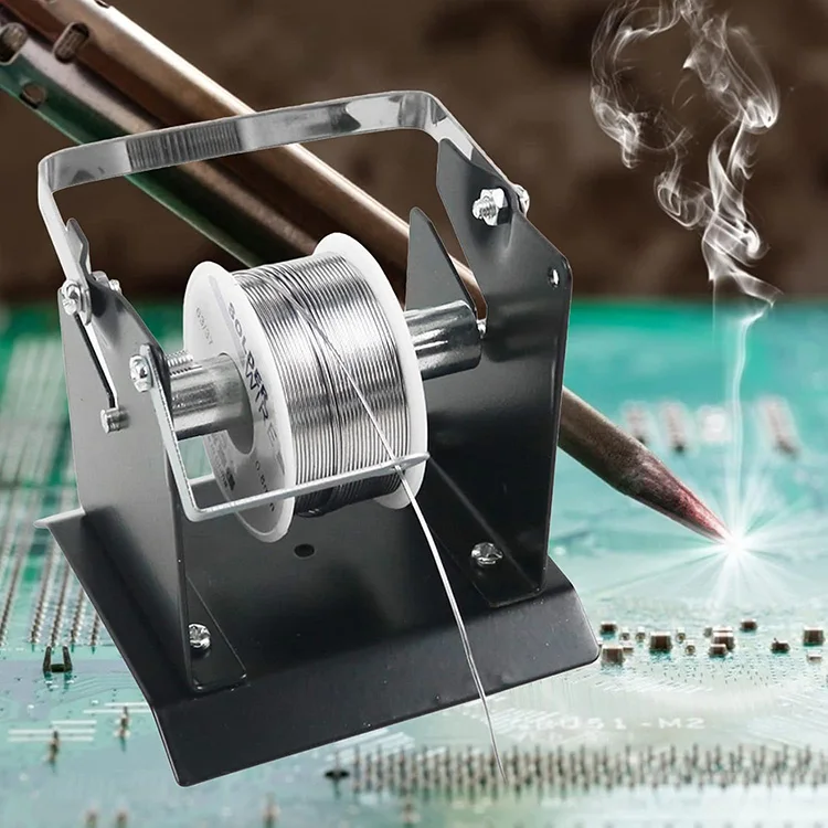 JH-Mech Soldering Welding Wire Adjustable Roll Holder Easy Assembly And Disassembly Metal Wire Spool Holder