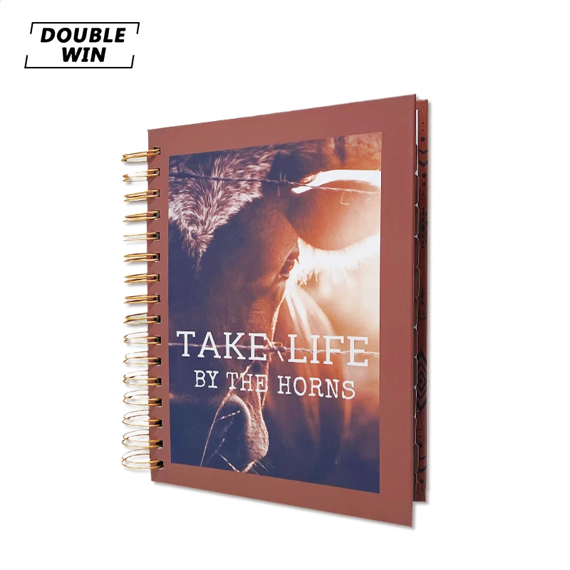 2023 Custom Printing Spiral Law of Attraction Life Motivational Goal Planner