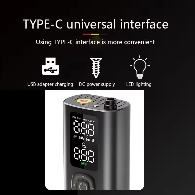 Car Inflator Pump Selection - Efficient and portable, one button start, fast inflation!