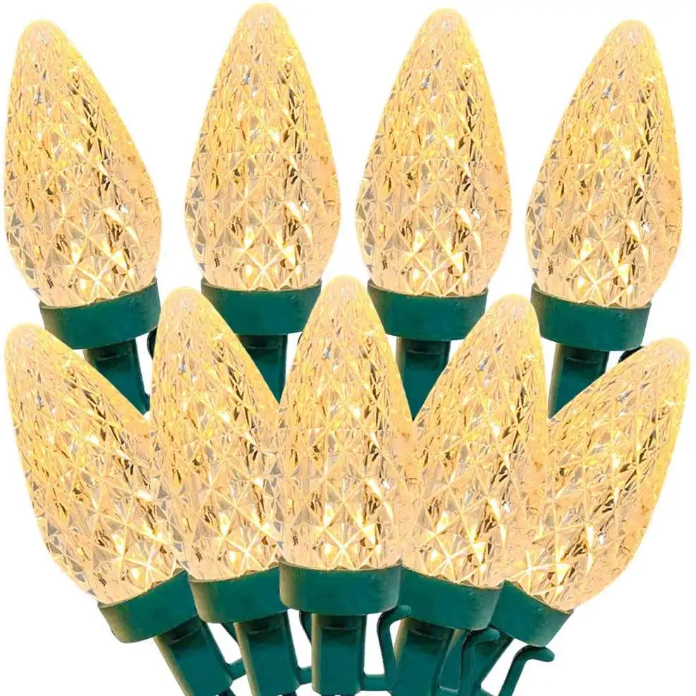 C6 Holiday Lighting with C9 Light Spool and LED Christmas Lights