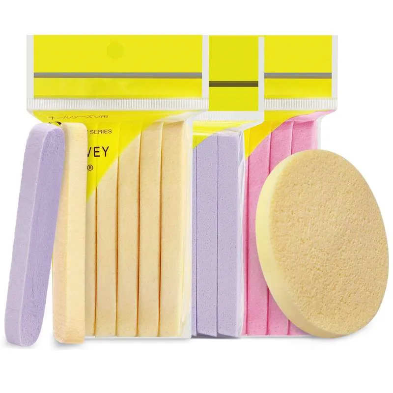 12Pcs/bag Natural Cleaning Compression Sponge Cotton Scrubber Dish Washing Compressed Cellulose Sponge
