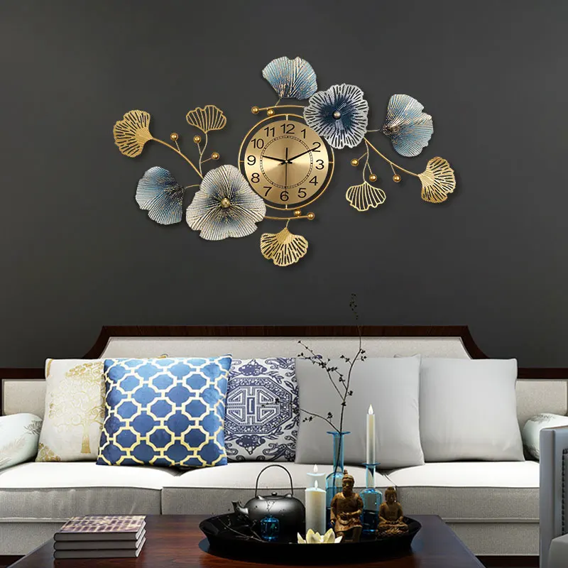 New Arrivals Large Modern Silent Metal Nordic Iron Wall Clock Manufacturers For Home Decorative