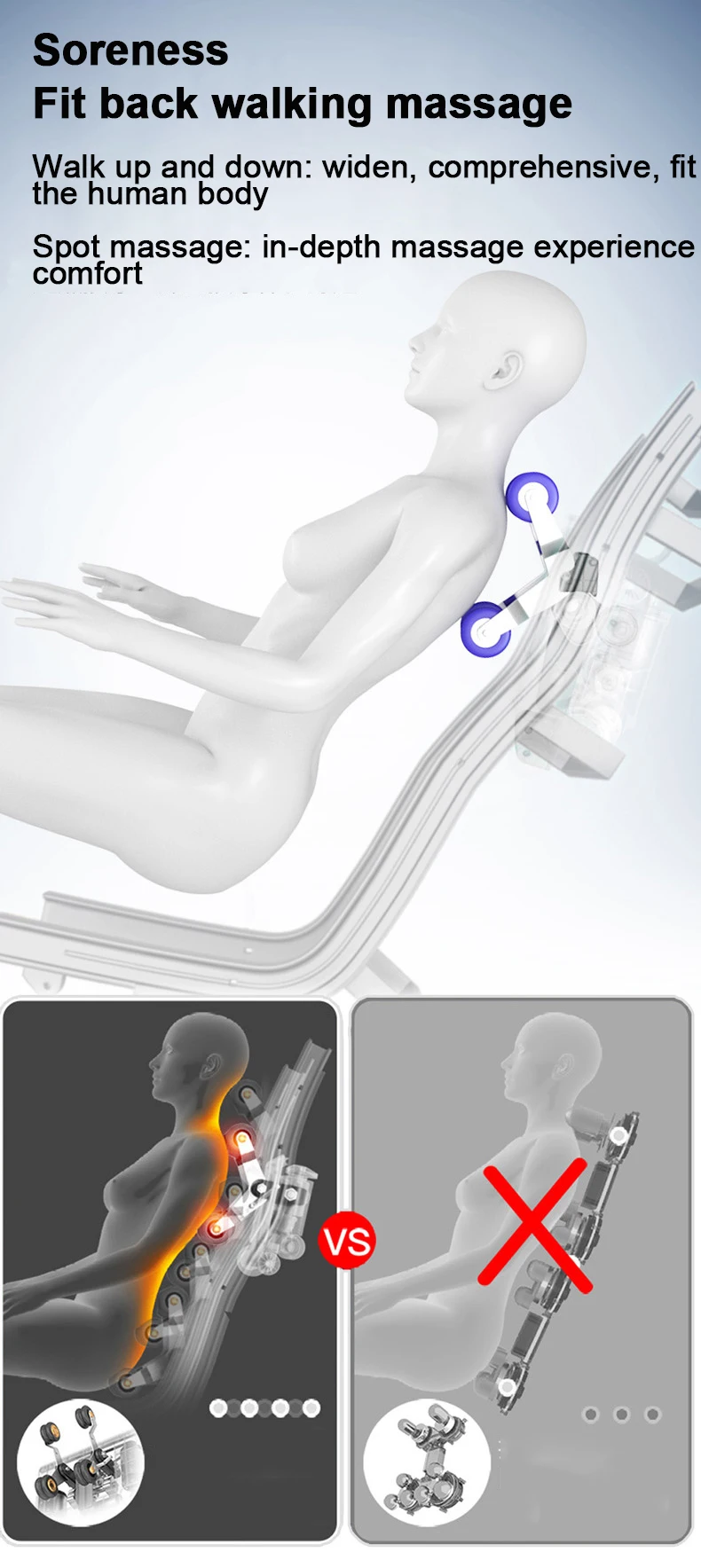 China supplier Luxury Relax Massage Chair 3D Zero Gravity