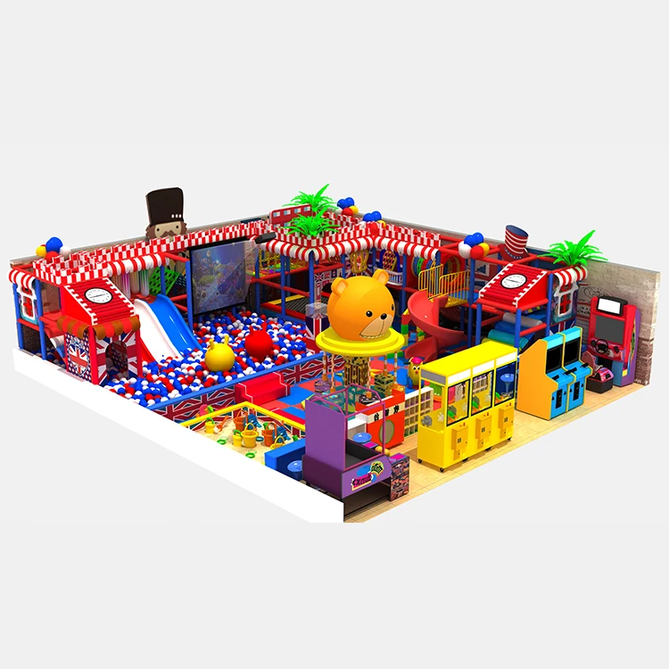 Kids indoor large playground indoor indoor tube slide playground