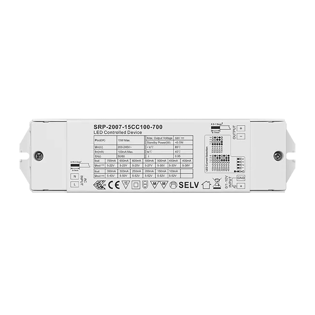 0/1-10V LED Dimmable Driver 15-75W Constant Driver Dimmer Isolated Housing Controller Smart Lighting Control