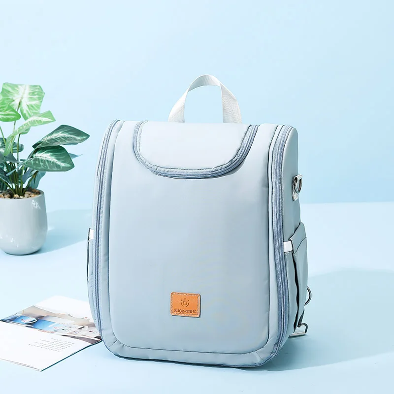 New arrival portable baby crib bag with mattress simple single shoulder big capacity waterproof backpack