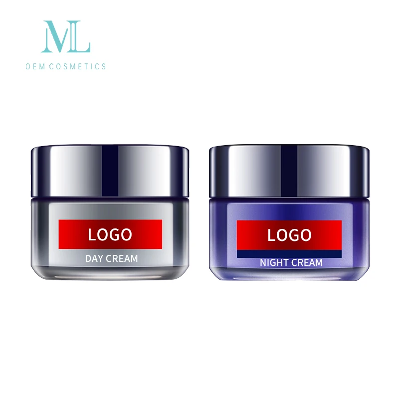 Private Label MLXL OEM COSMETICS Skin Care Facial Cream Lotion Hyaluronic acid Day And Night Beauty Whitening Face Cream