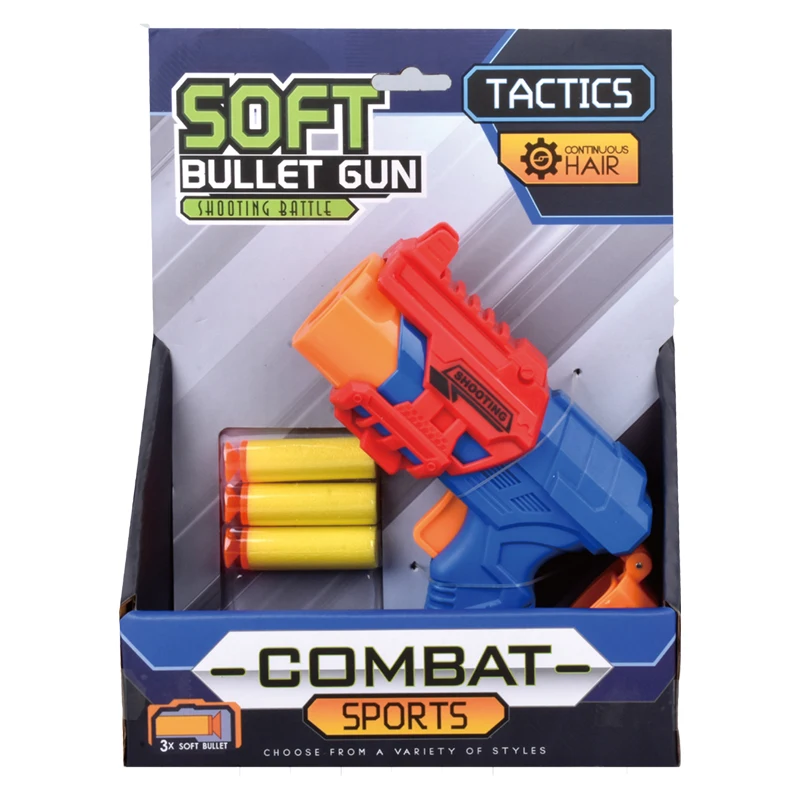 Wholesale kids shooting game toy gun soft bullets gun high quality sponge play toys soft bullet shotgun