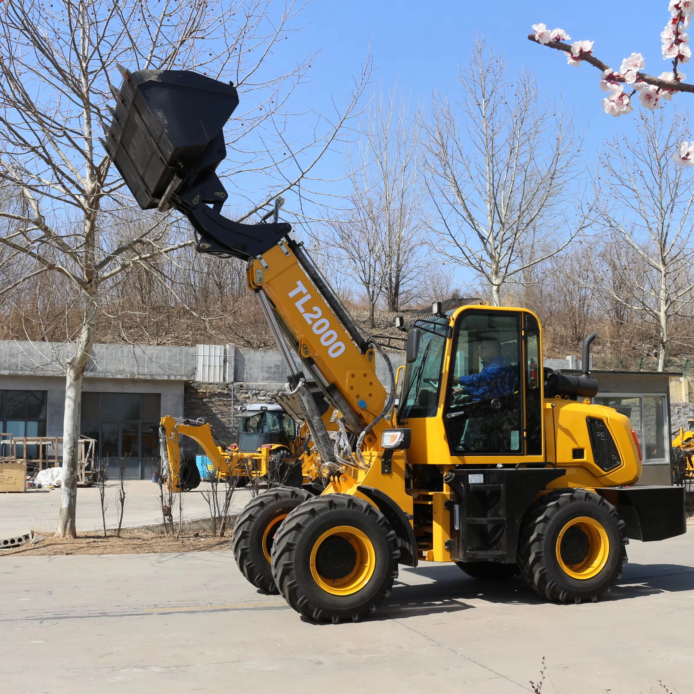 Construction front  loader 2.5 ton max lifting height 4.5m TL2500  telescopic boom wheel loader forklift