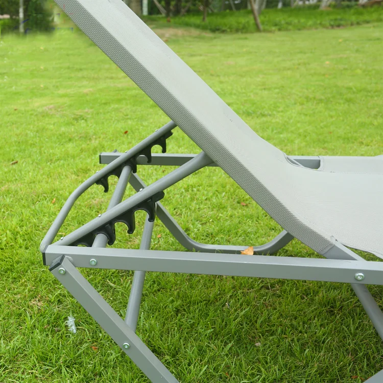 2022 New Outdoor Pool Chairs Sun Lounger Swimming Reclining Led Steel Sun Beds Beach Lounger