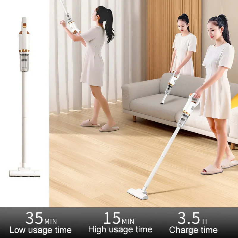 Wireless charging small household vacuum cleaner car handheld mite suction dust mop powerful portable mite removal instrument