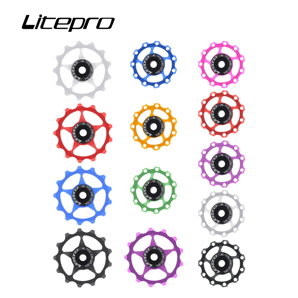 Litepro 11T 13T MTB Mountain Road Bikes Bicycles Rear Derailleur Pulley Roller Bearing Jockey Wheel Parts