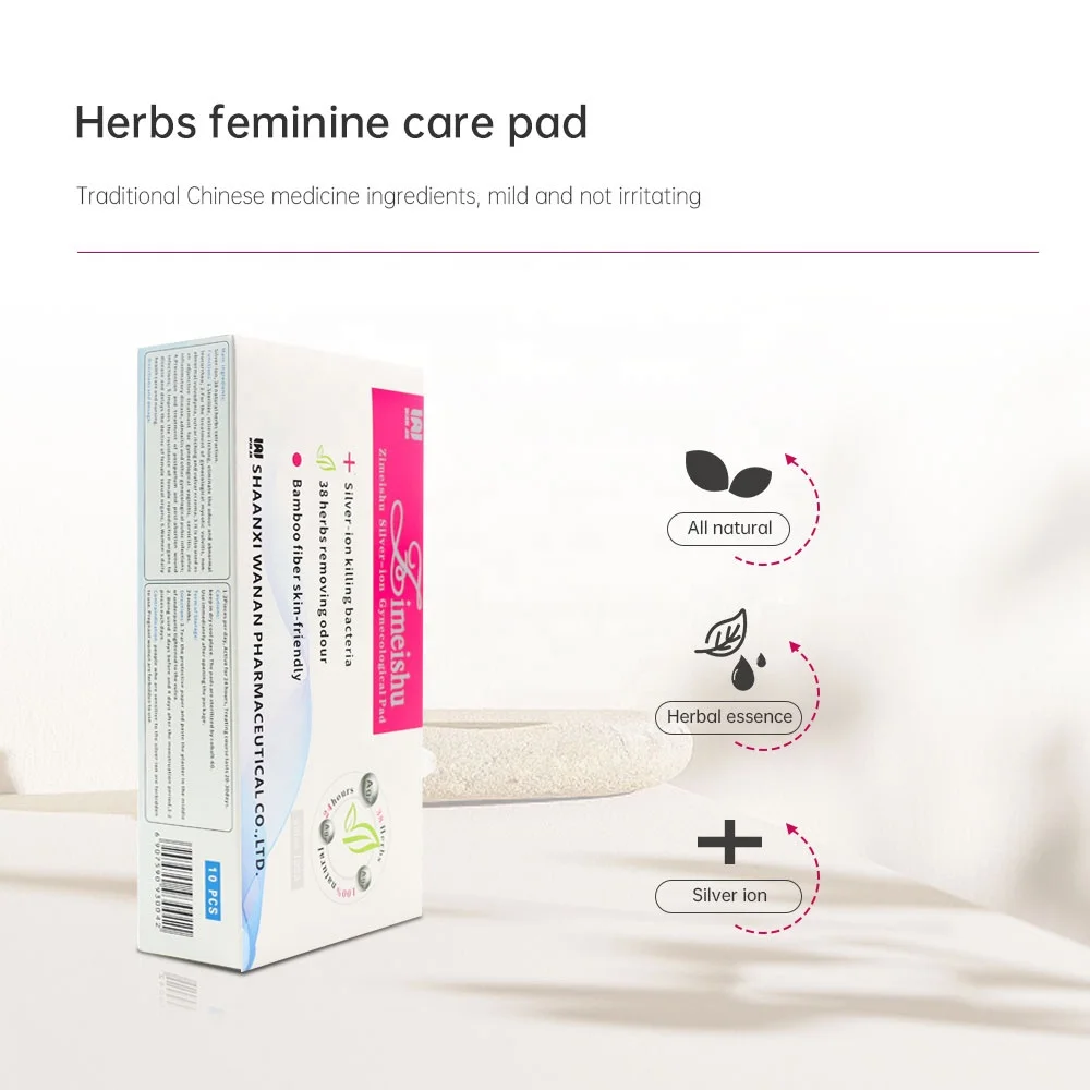 Silver-Ion Care Cure for Woman Zimeishu Gynecological Pad