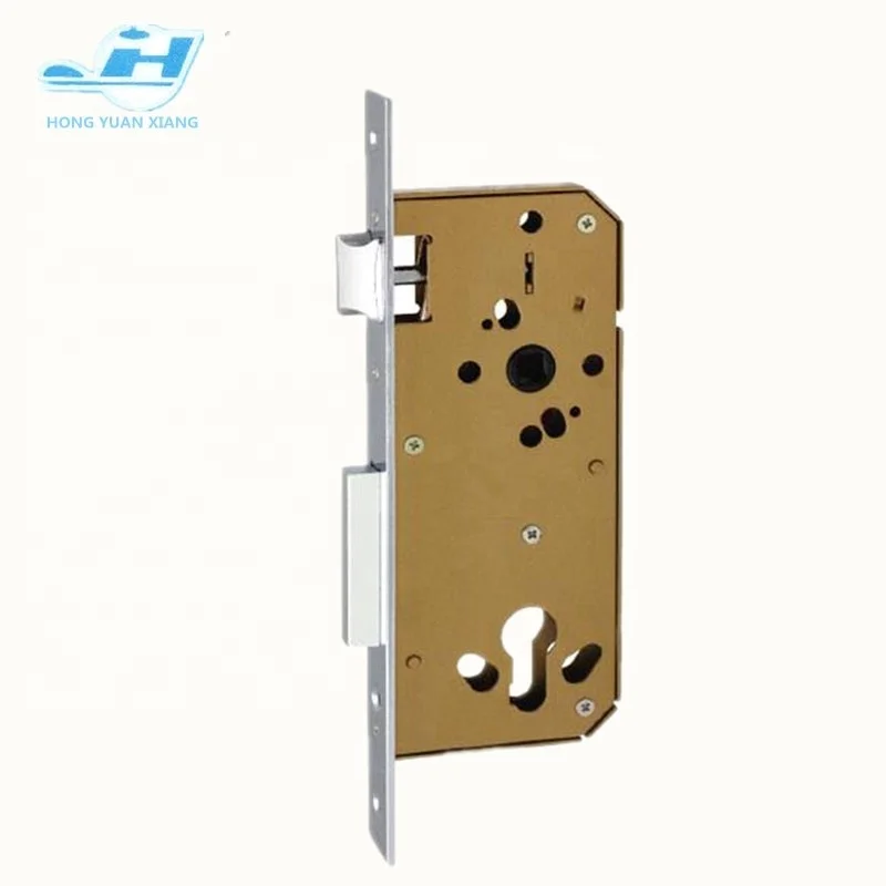 Chrome plated latch and bolt cylinder door lock body hot sales in Spain