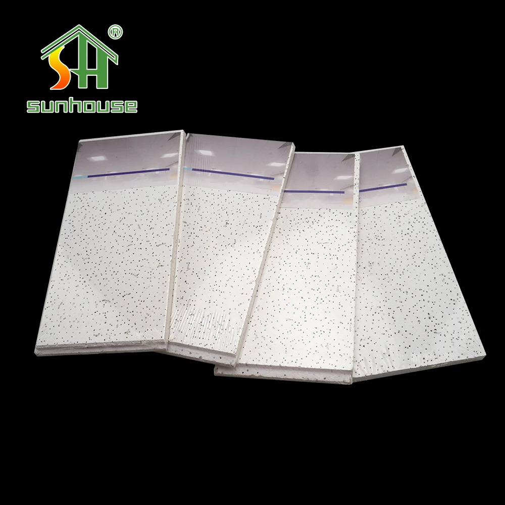 Spot Goods Fireproof Honeycomb Ceilings 6.5~20Mm Moisture-Proof Mineral Wool Ceilings For Mineral Wool Ceilings