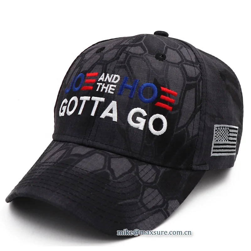 Camo USA Voting Baseball Hat Jo and ho Gotta Go Custom Election Campaign Baseball Cap